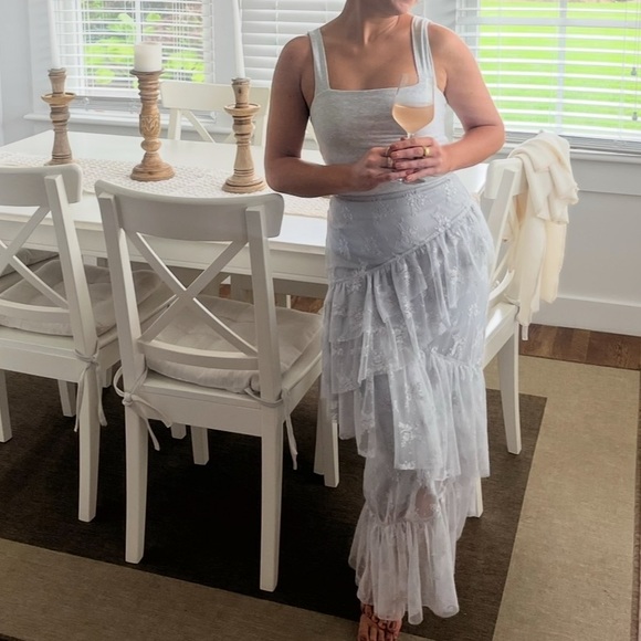 Urban Outfitters Dresses & Skirts - Pale blue lace maxi skirt